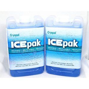 Lot Of 2 Cryopak The Canadian Chill Reusable Non Toxic BPA Free Ice Pack